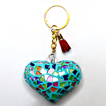 Heart Keychain (Turquoise)