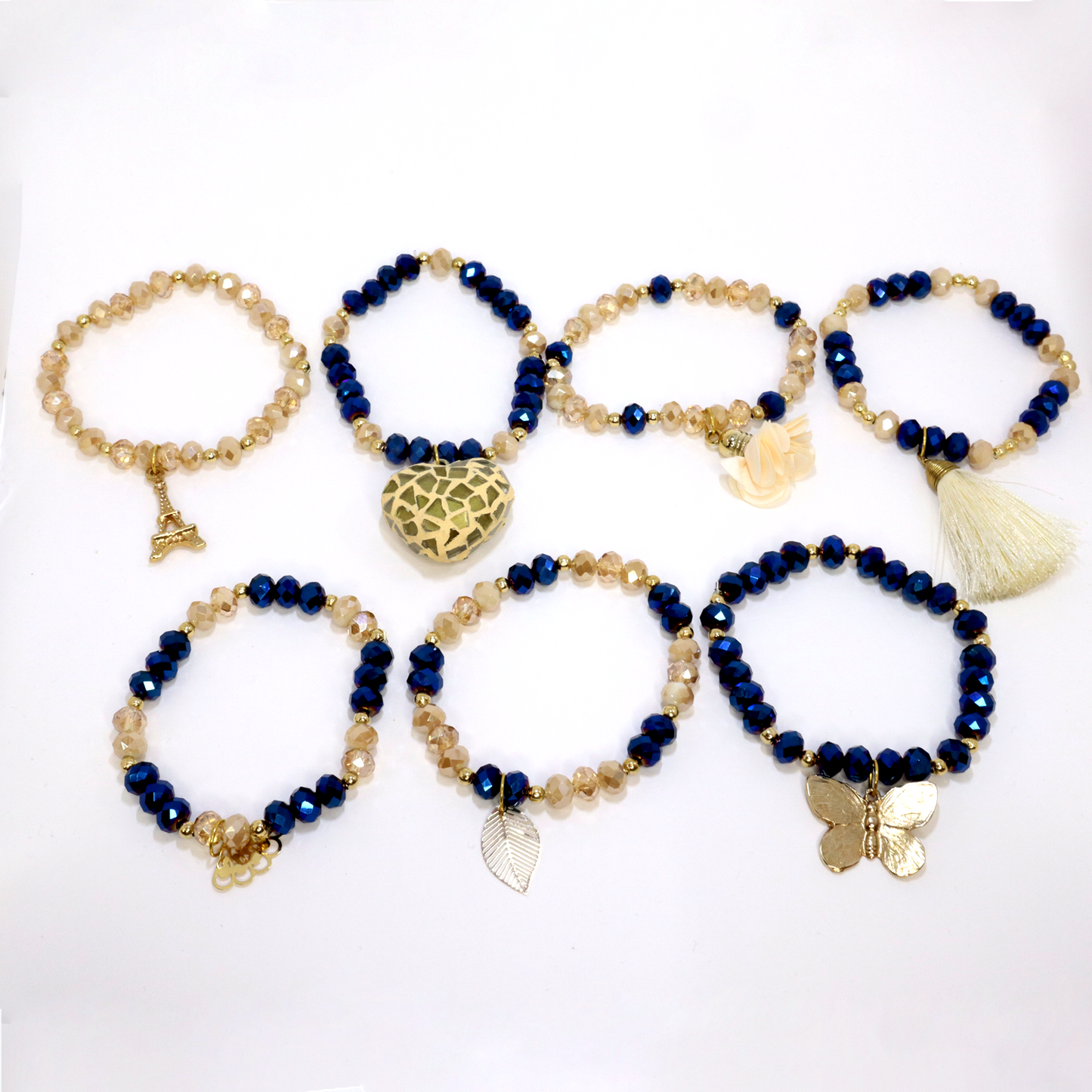 Bracelet Set of 7 - Semanario (Blue)