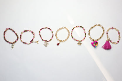 Bracelet Set of 7 - Semanario (Pink)