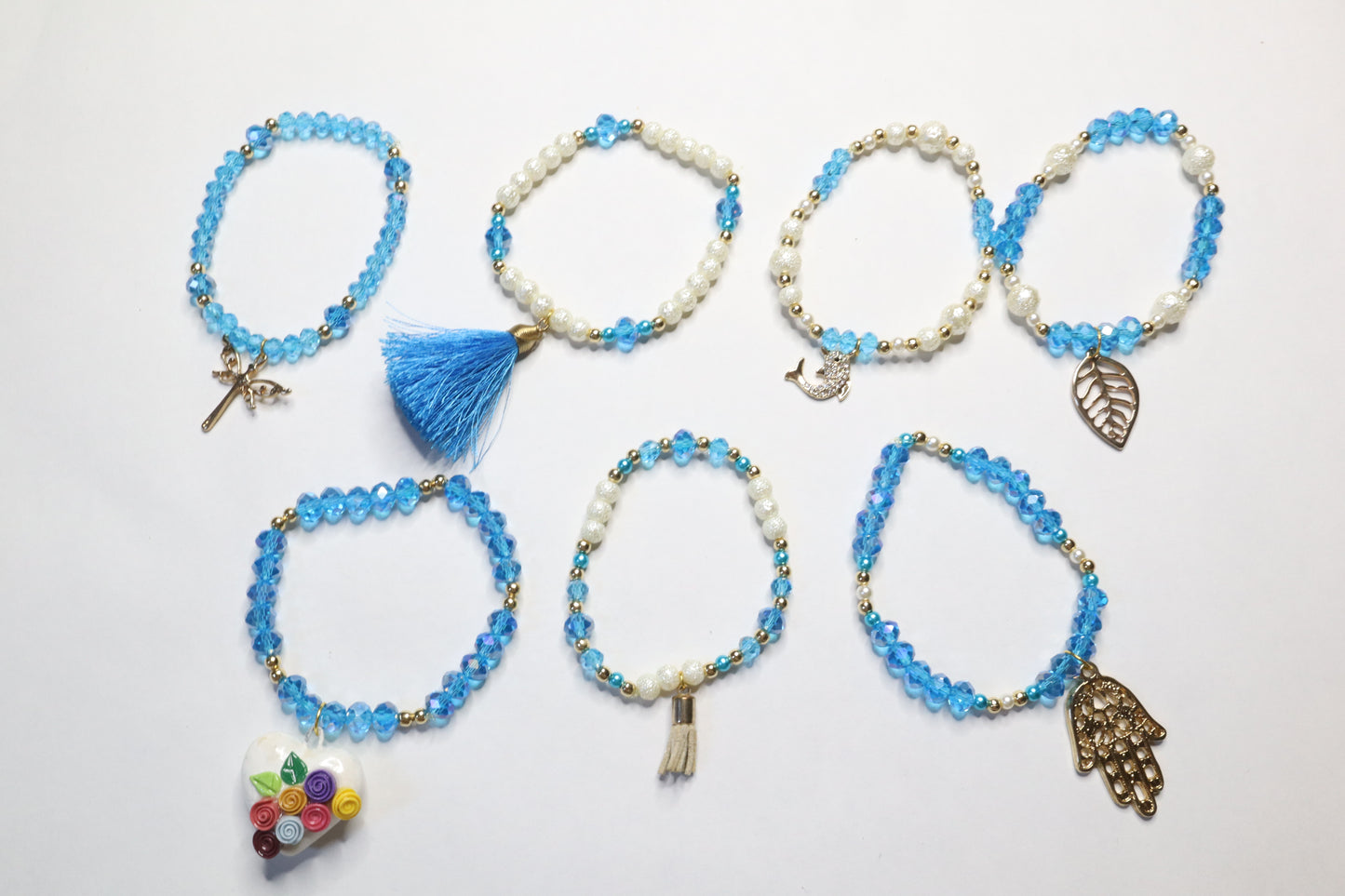 Bracelet Set of 7 - Semanario (Ice Blue)
