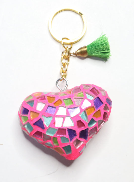 Heart Keychain (Pink)