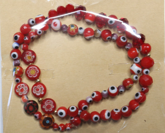 Bracelet Set of 2 (Red)
