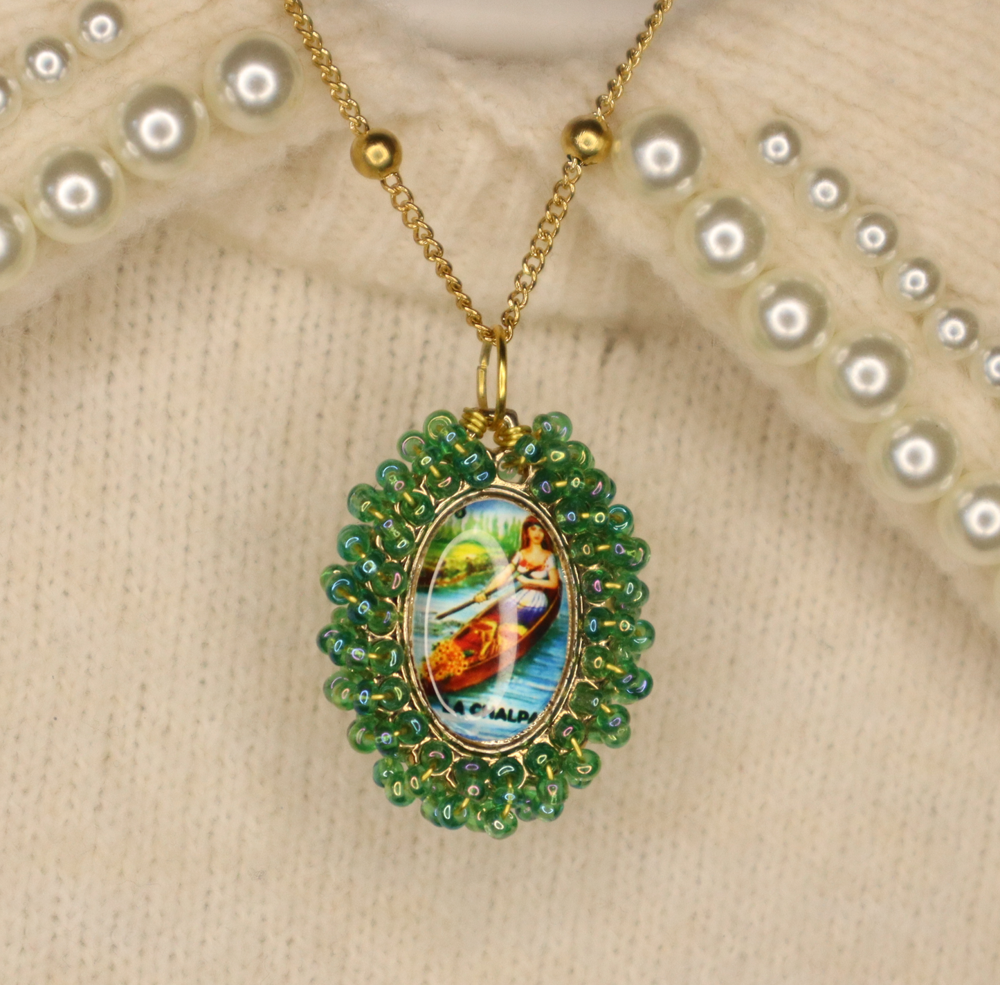 La Chalupa Loteria Necklace (Misprint)