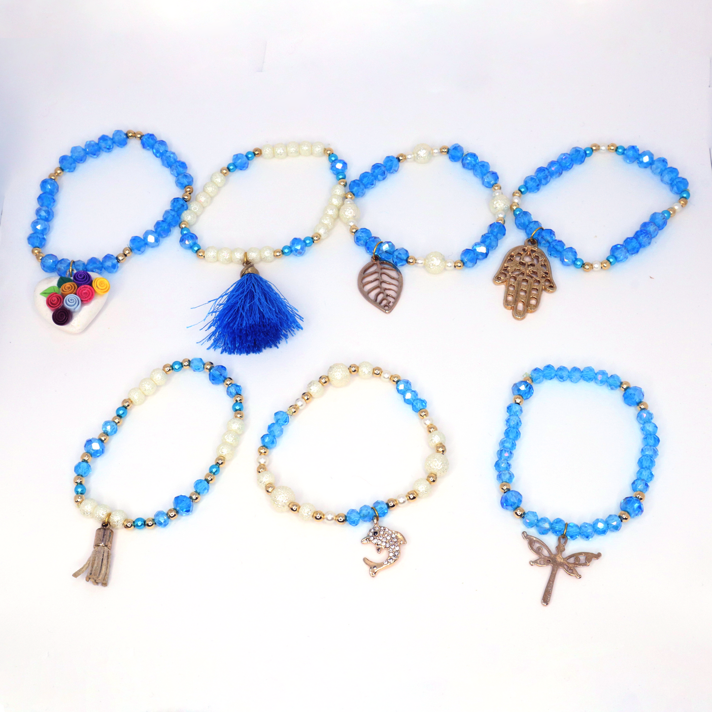 Bracelet Set of 7 - Semanario (Ice Blue)