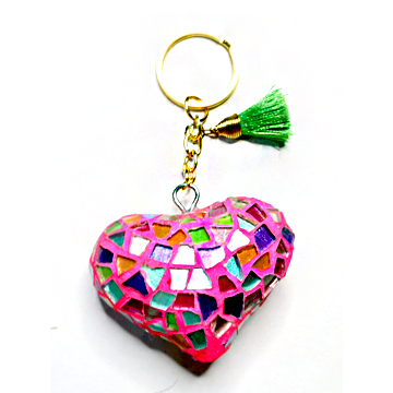 Heart Keychain (Pink)