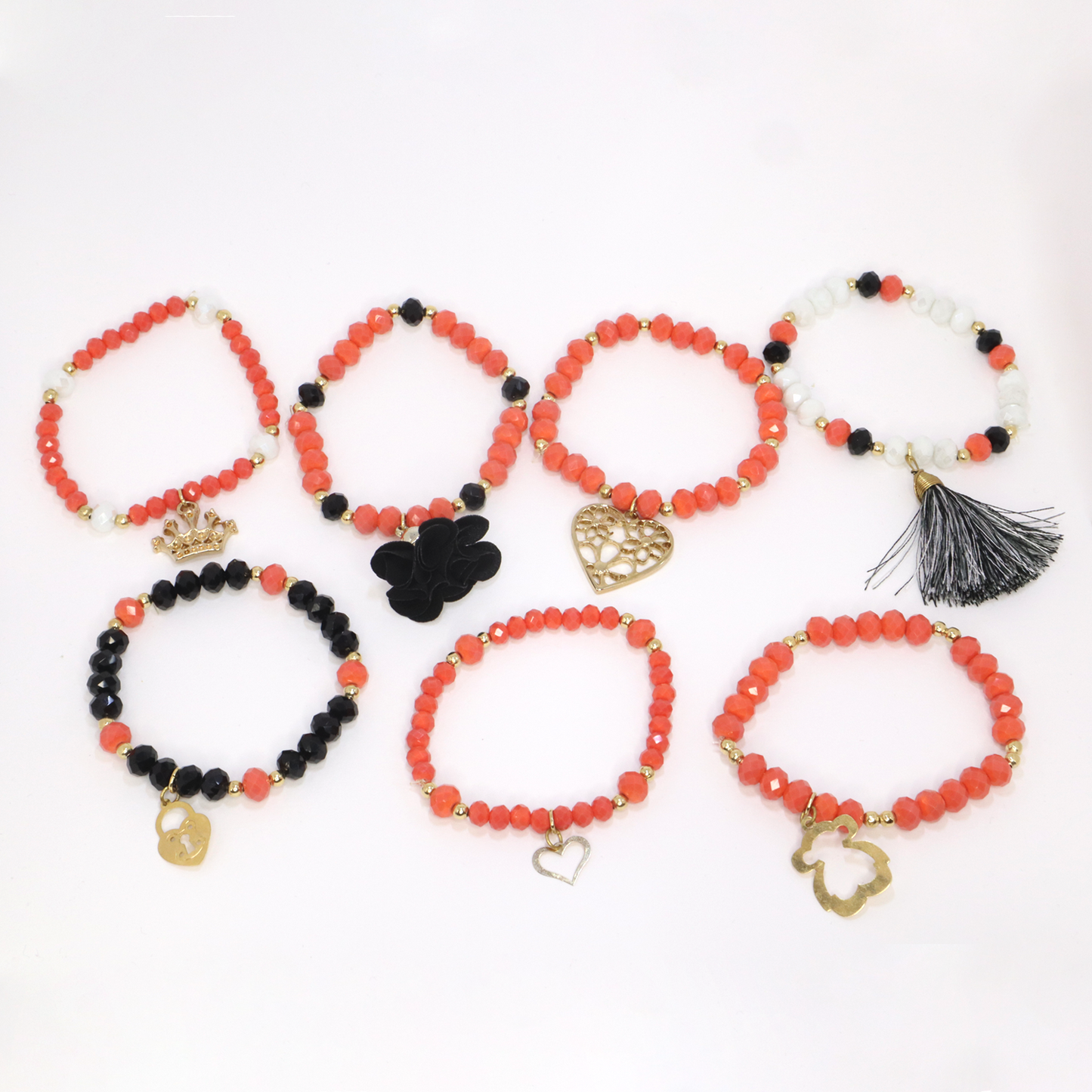 Bracelet Set of 7 - Semanario (Orange)
