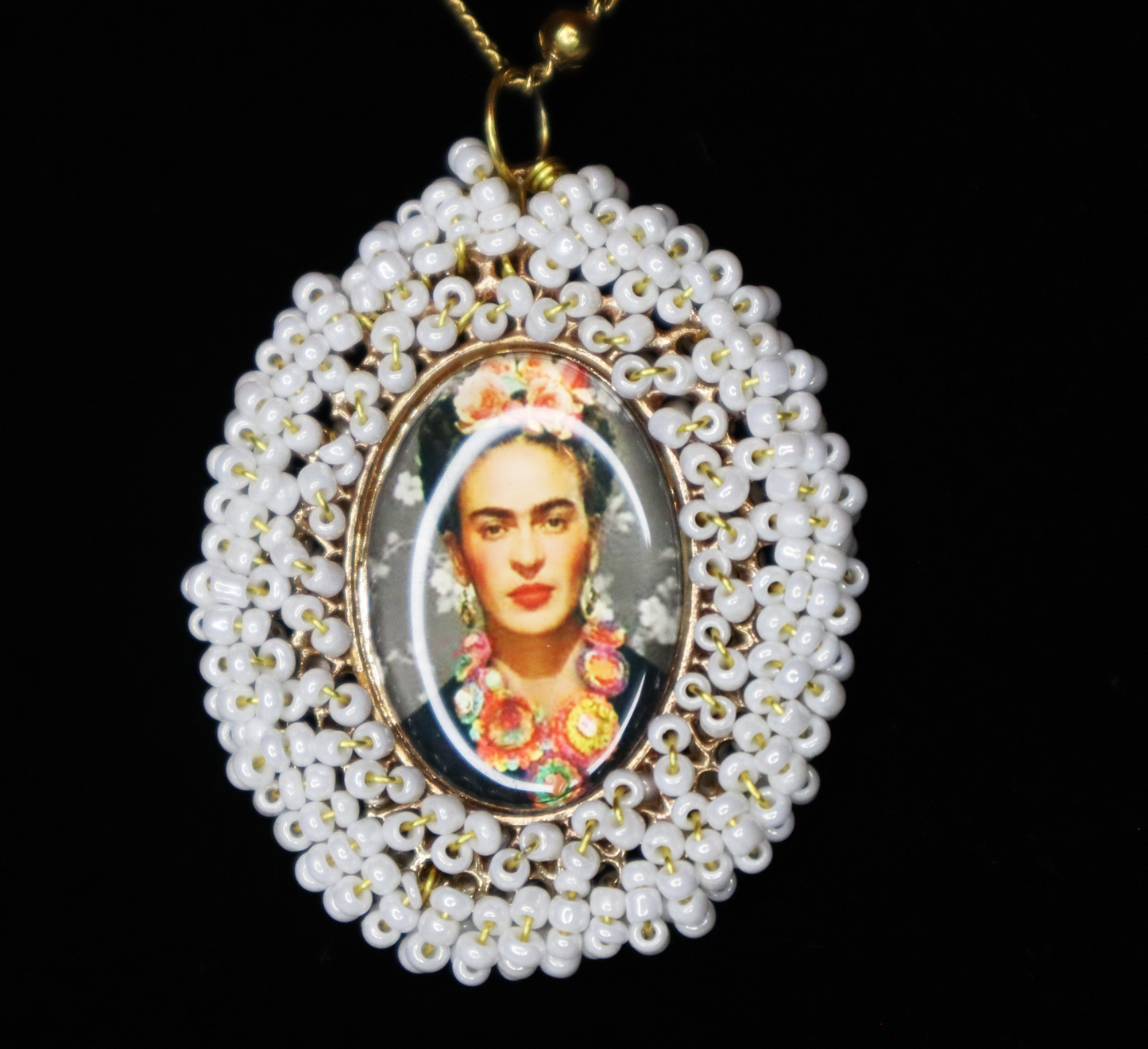 Spring Frida Kahlo Necklace