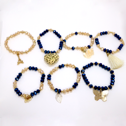 Bracelet Set of 7 - Semanario (Blue)
