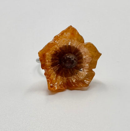 Orange Wildflower Ring