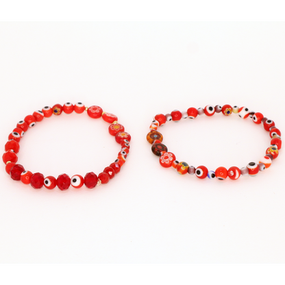 Bracelet Set of 2 (Red)