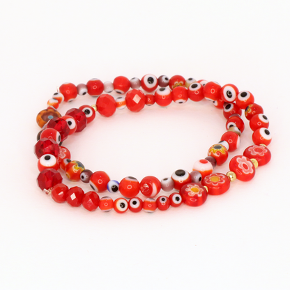Bracelet Set of 2 (Red)